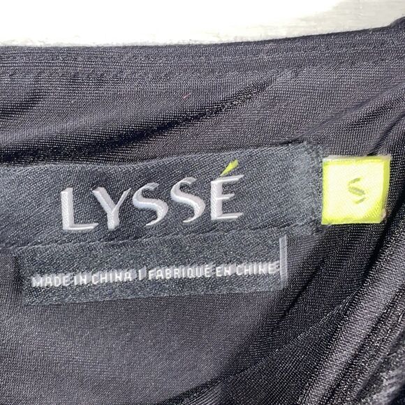Lyssé Black on Black Cheetah Print Leggings Size Small Athleisure - Picture 4 of 11